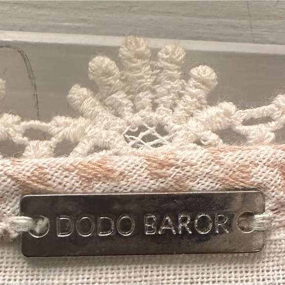 Dodo Bar Or white & creme 100% cotton jacket w decorative rivets, embroidery, Sm - Picture 3 of 4